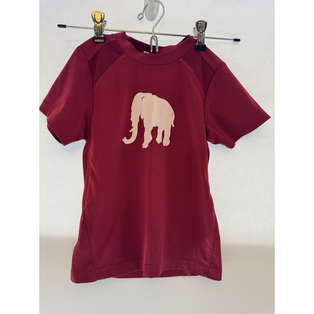 Alabama Dry- Fit Red T-shirt With White Elephant 2T